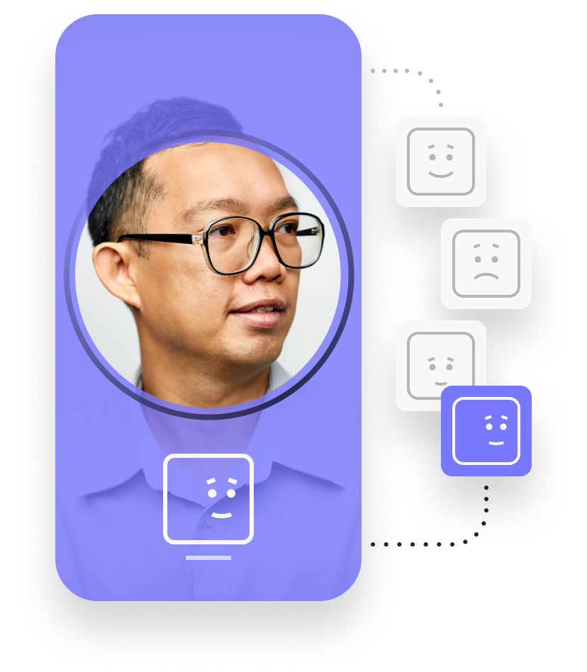 Illustrative graphic of identity being verified with FaceMatch